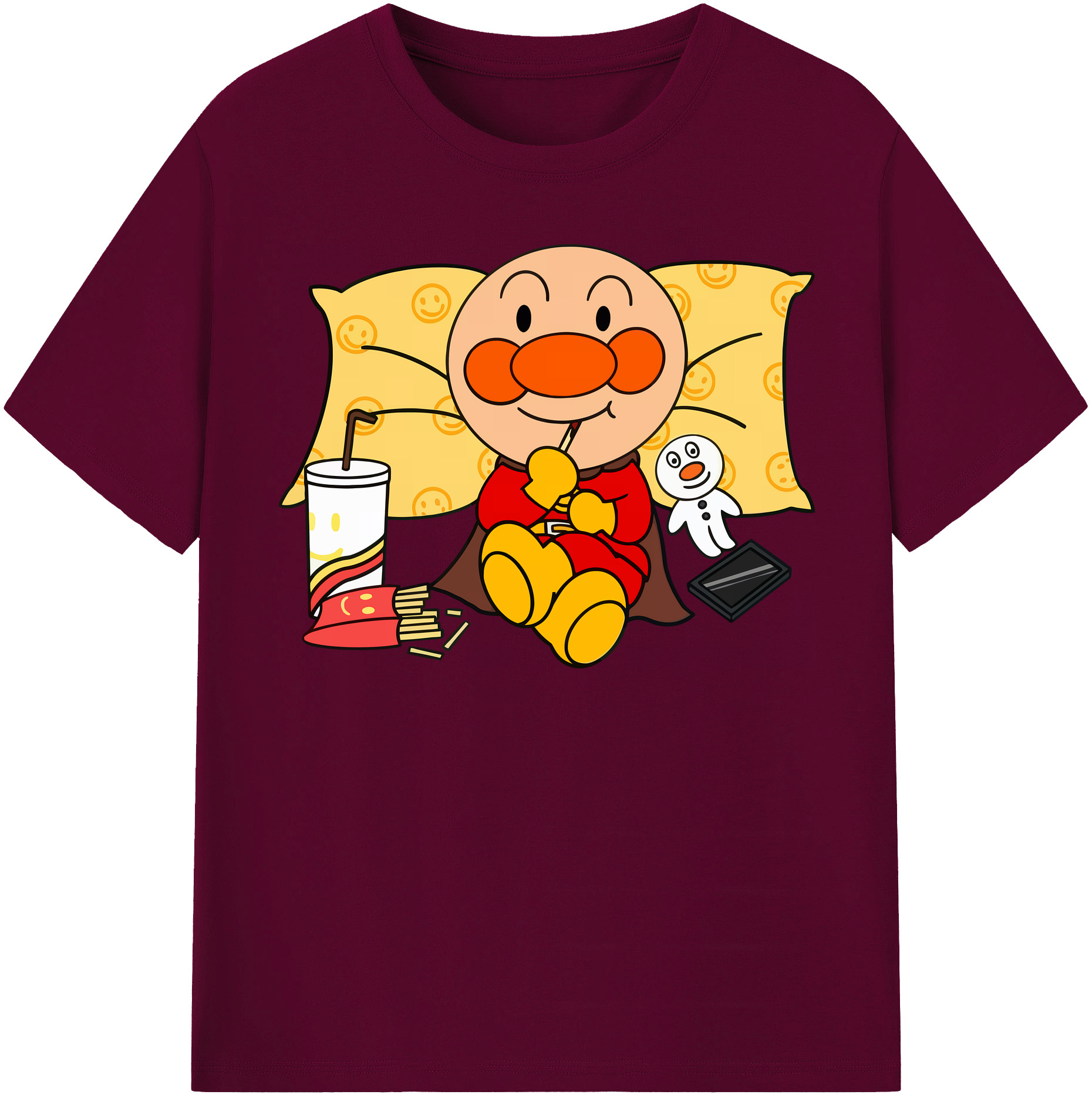 （画像用） アンパンマン Anpanman レディースカジュアルプリントTシャツ（綿100％）